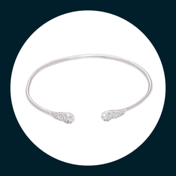 925Â STERLING SILVER OPEN BRACELET