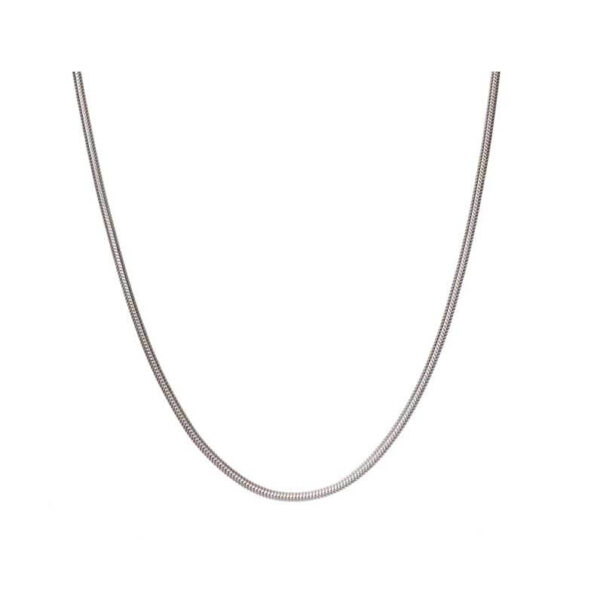 CLARA ANTI-TARNISH 92.5 STERLING SILVER SNAKE CHAIN NECKLACE IN 20 24 28 INCHES FOR MEN & BOYS