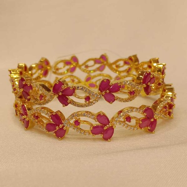 Ruby white Bangle