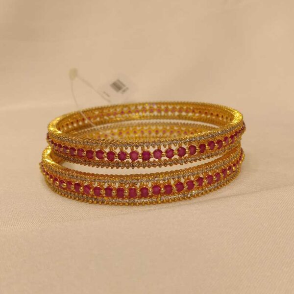 Ruby - white Bangle