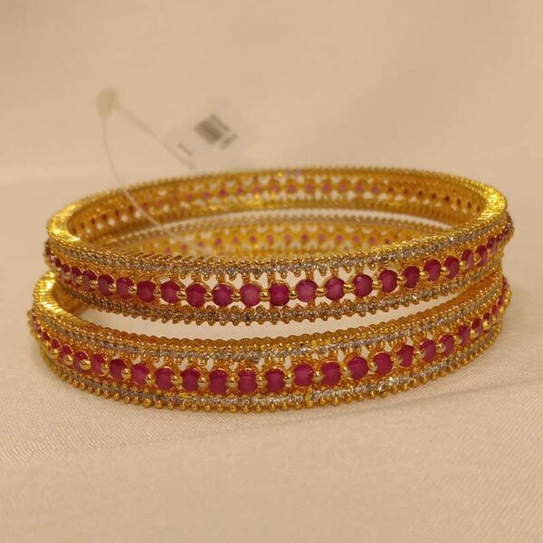 Ruby - white Bangle