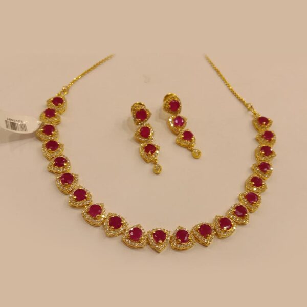 Ruby white necklace